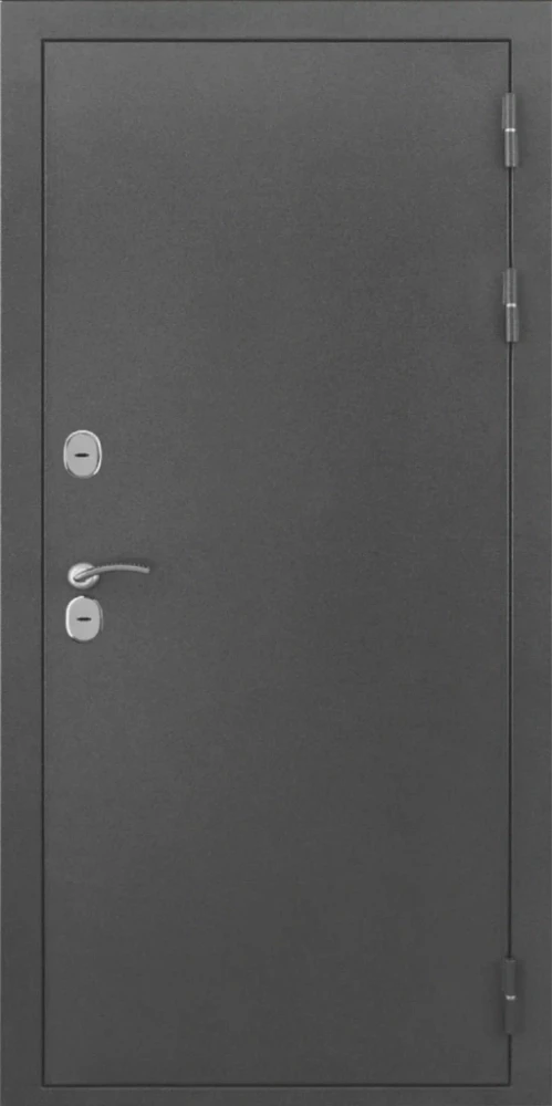 Входная дверь ДвериПРО L-Термо серебро ФЛ-790 Velutto Bianco DPRO200402 внешняя сторона