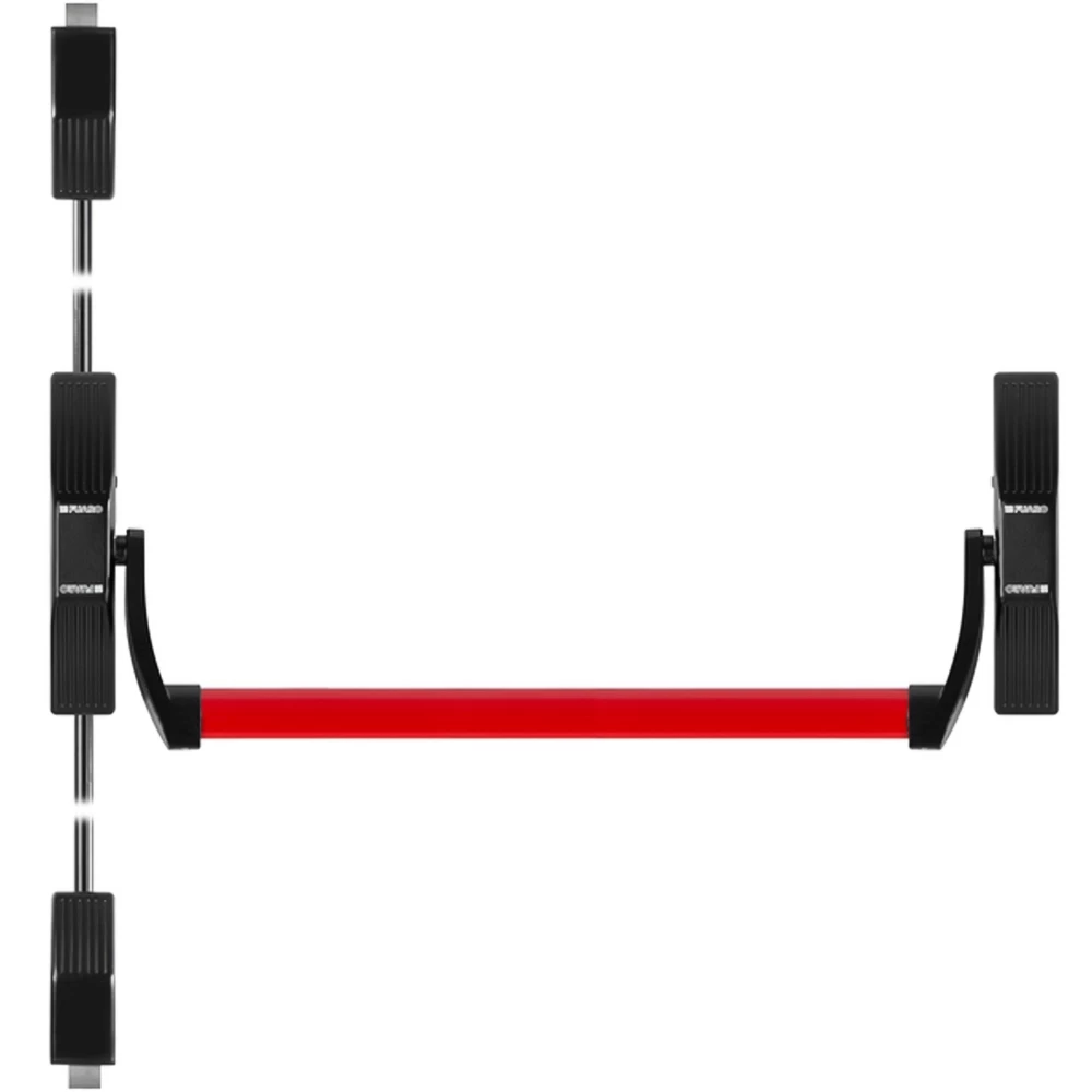 Фото Ручка-штанга нажимная AP.1700C push-bar (ANTI-PANIC 1700С) с тягами для двухстворчатых дверей