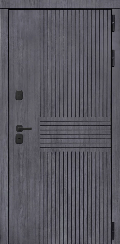 Входная дверь ДвериПРО Берген ФЛ 244 беленый дуб DPRO200437 внешняя сторона