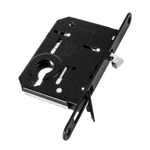 Корпус врезного замка под цилиндр для раздвижных дверей SCIVOLA TRE B08982.50.93 (черный)