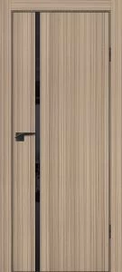 Межкомнатная дверь P-22  кромка ABS черная c 4-х ст. Эвкалипт тасманский