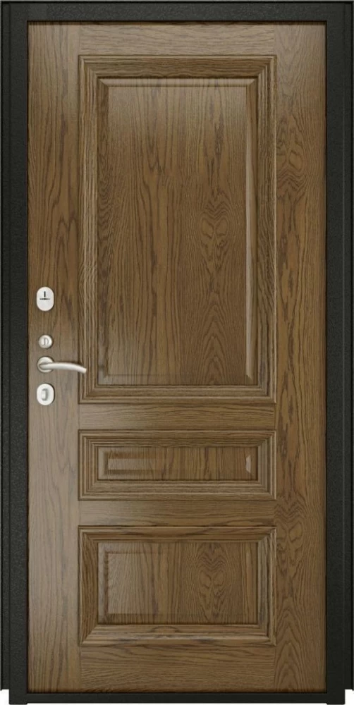 Входная дверь ДвериПРО Квадро Фараон-2 (16мм, светлый мореный дуб) DPRO197048 внутренняя сторона