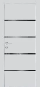 Межкомнатная дверь PX-17  AL кромка с 4-х ст. Сапфир матовый