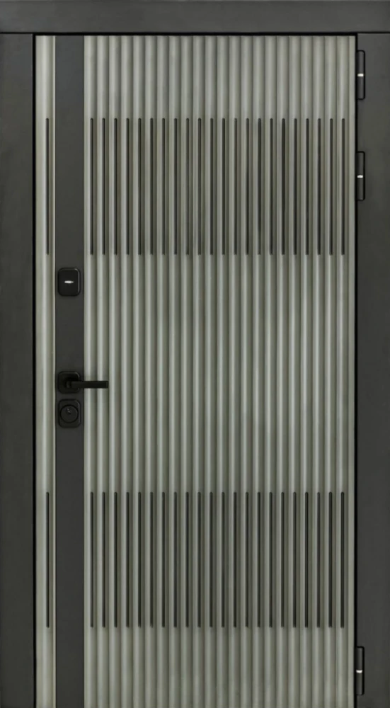 Входная дверь ДвериПРО Elfy ФЛ-609 (L-52, 10мм, белый матовый) DPRO200208 внешняя сторона