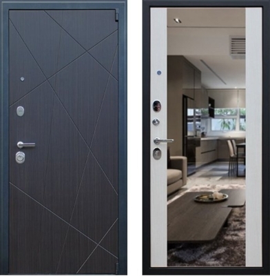 Дверь Вектор с зеркалом